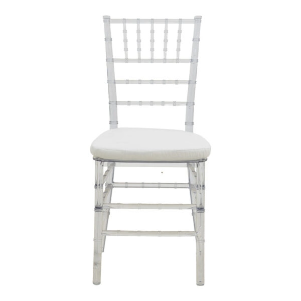 Καρέκλα Tiffany με μαξιλάρι διάφανο pc 38x38.5x88εκ