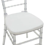 Καρέκλα Tiffany με μαξιλάρι διάφανο pc 38x38.5x88εκ