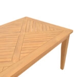 Τραπεζαρία σετ 7τεμ. Banou-Mady teak ξύλο σε φυσική απόχρωση 200x100x75εκ