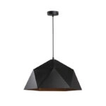 Φωτιστικό οροφής Hazmi  μαύρο-χρυσό μέταλλο Φ38x20εκ