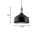 Φωτιστικό οροφής Denvel I μαύρο-χρυσό μέταλλο Φ35x22εκ