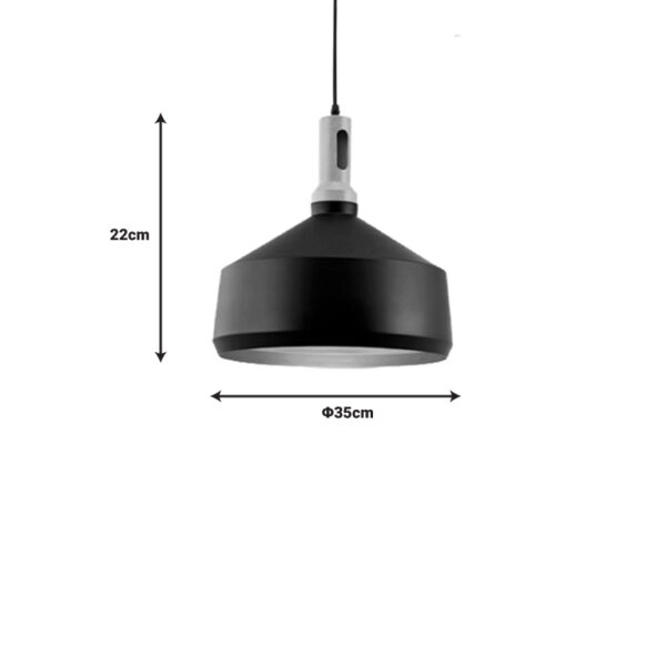 Φωτιστικό οροφής Denvel I μαύρο-χρυσό μέταλλο Φ35x22εκ