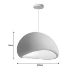 Φωτιστικό οροφής Zulcere IIΙ  ανοιχτό γκρι ps 50x28εκ