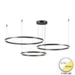 Φωτιστικό οροφής Premele  led μαύρο μέταλλο Φ120x150εκ