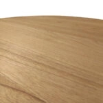 Τραπεζαρία Inca-Kenda I  σετ 3τεμ σε φυσική-μπεζ απόχρωση Φ80x75εκ