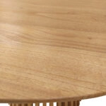 Τραπεζαρία Granny-Kenda I  σετ 5τεμ σε φυσική-μπεζ απόχρωση Φ120x75εκ