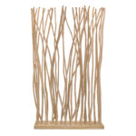 Διακοσμητικό δαπέδου Barbin  teak-suar ξύλο σε φυσική απόχρωση 120x25x200εκ