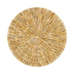 Διακοσμητικό τοίχου Decofy Inart drift ξύλο σε φυσική απόχρωση Φ80x5εκ