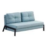 Καναπές-κρεβάτι Hafrene  ύφασμα σε πετρόλ απόχρωση 151x94x71εκ