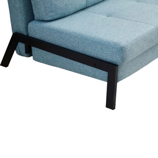 Καναπές-κρεβάτι Hafrene  ύφασμα σε πετρόλ απόχρωση 151x94x71εκ