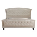 Κρεβάτι Camaro ύφασμα σε μπεζ απόχρωση160x200εκ