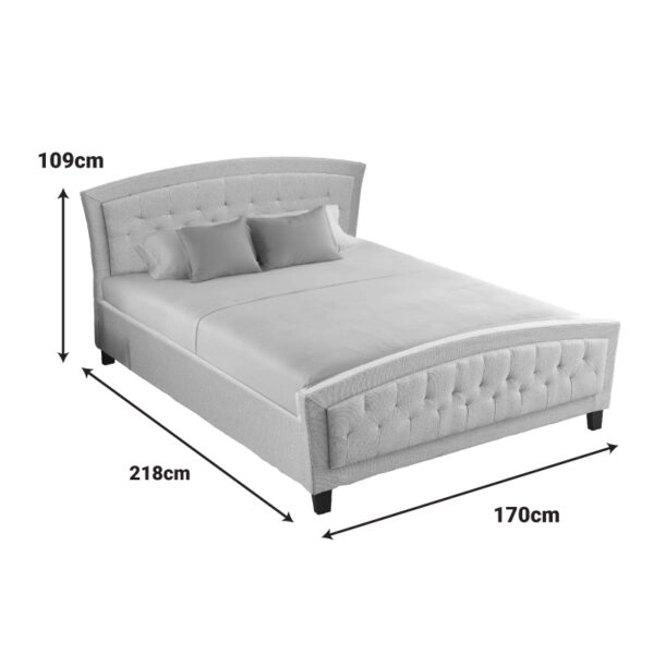 Κρεβάτι Camaro ύφασμα σε μπεζ απόχρωση160x200εκ