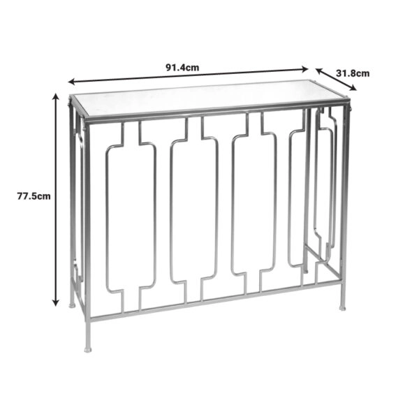 Êïíóüëá Sieni Inart ÷ñõóü ìÝôáëëï-ãõáëß êáèñÝðôç 91.4x31.8x77.5åê