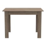 Τραπέζι Manka  σε sonoma truffle απόχρωση 110x80x77εκ