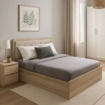 Κρεβάτι διπλό Vita Plus  σε sonoma απόχρωση 160x200εκ