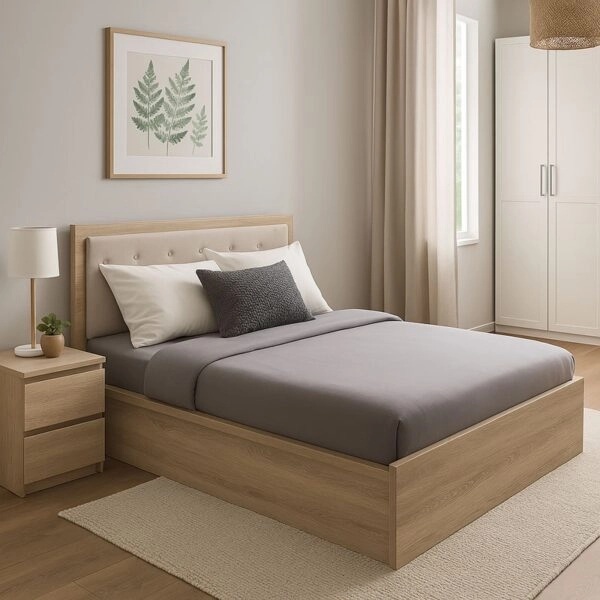 Κρεβάτι διπλό Vita Plus  σε sonoma απόχρωση 160x200εκ