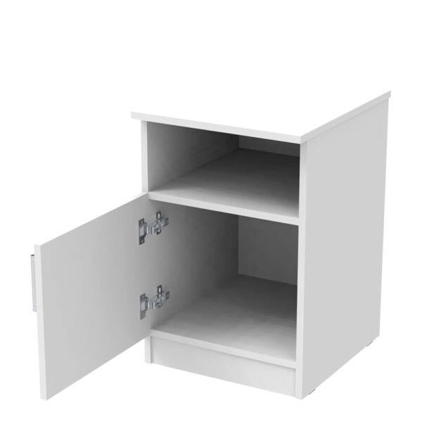 Κομοδίνο Galdi σε λευκή απόχρωση 40x45x60εκ