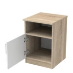 Κομοδίνο Galdi  σε sonoma-λευκή απόχρωση 40x45x60εκ