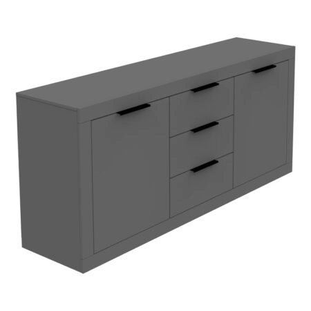 Μπουφές Doha  σε ανθρακί απόχρωση 180x45x80.5εκ