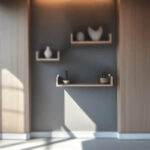 Ραφιέρα τοίχου Derva  σε oak απόχρωση 60x15x10cm