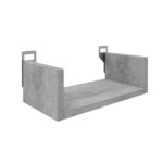 Ραφιέρα τοίχου Derva  σε cement γκρι απόχρωση 30x15x10cm