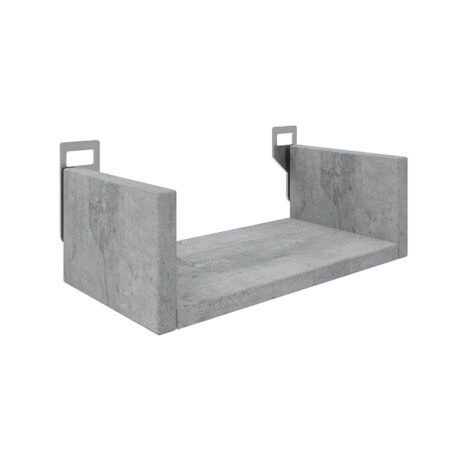 Ραφιέρα τοίχου Derva  σε cement γκρι απόχρωση 30x15x10cm