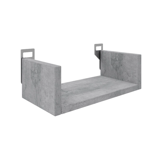 Ραφιέρα τοίχου Derva  σε cement γκρι απόχρωση 30x15x10cm