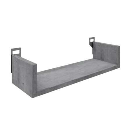 Ραφιέρα τοίχου Derva  σε cement γκρι απόχρωση 45x15x10cm