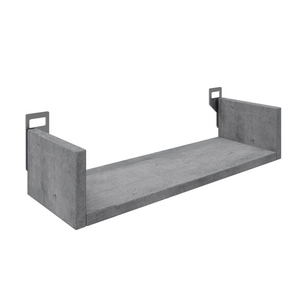 Ραφιέρα τοίχου Derva  σε cement γκρι απόχρωση 45x15x10cm