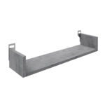 Ραφιέρα τοίχου Derva σε cement γκρι απόχρωση 60x15x10cm