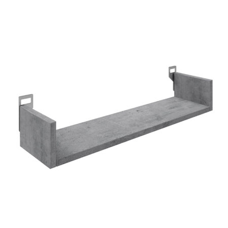 Ραφιέρα τοίχου Derva  σε cement γκρι απόχρωση 60x15x10cm