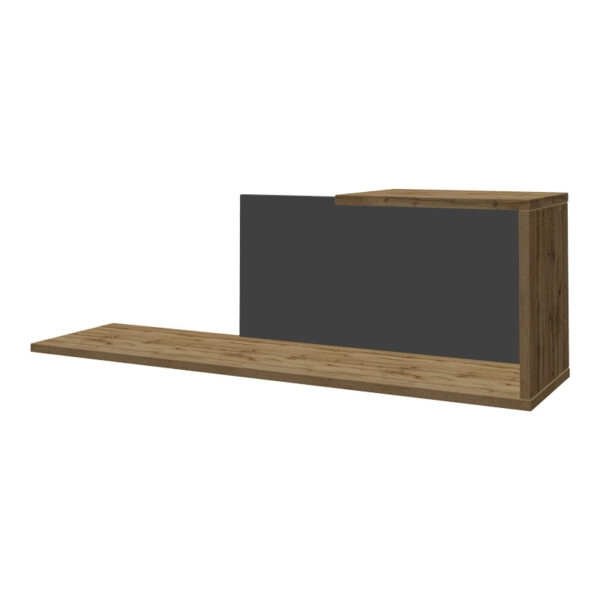 Σύνθετο σαλονιού  Poelfy  σε ανθρακί-oak απόχρωση 170x37.5x42εκ