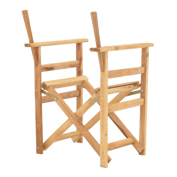 Σκελετός πολυθρόνας σκηνοθέτη Kompa μασίφ ξύλο οξιάς σε φυσική απόχρωση 56.5x54x88εκ