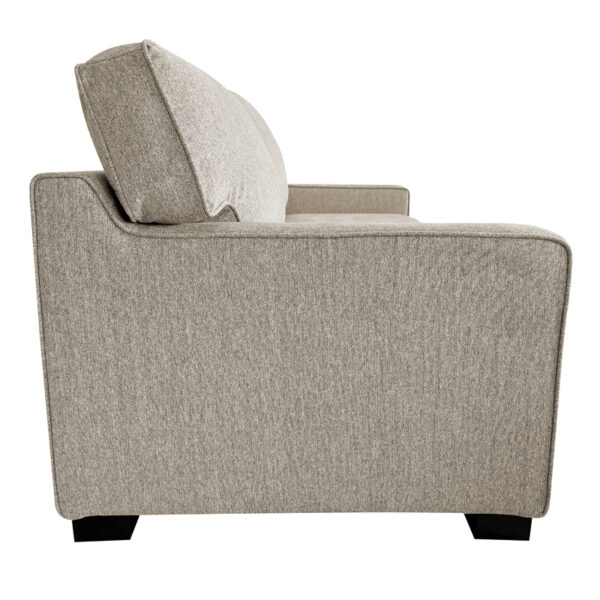 Καναπές-κρεβάτι διθέσιος με αναδιπλούμενο στρώμα Polaris εκρού ύφασμα 181x91x83εκ