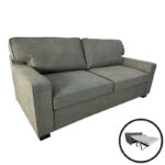 Καναπές-κρεβάτι διθέσιος Polaris  ύφασμα σε χακί απόχρωση181x91x83εκ