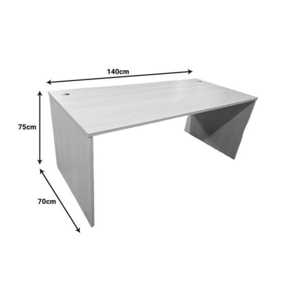 Γραφείο εργασίας Armadi  σε sonoma-λευκή απόχρωση 140x70x75εκ