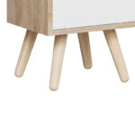 Κομοδίνο Selma σε sonoma-λευκή απόχρωση 29.7x29.7x45εκ