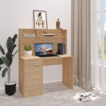 Γραφείο εργασίας Secreta  με ράφι σε oak απόχρωση 110x50x135εκ