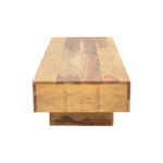Τραπέζι Lucca  μασιφ ξύλο sheesham σε καρυδί απόχρωση 120x45x30εκ