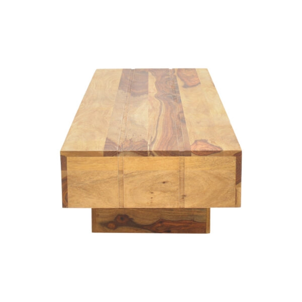 Τραπέζι Lucca  μασιφ ξύλο sheesham σε καρυδί απόχρωση 120x45x30εκ