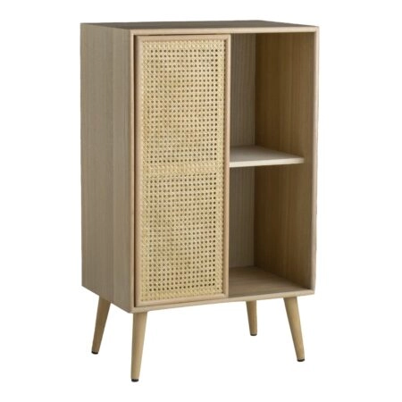 Artekko Cons MDF Μπουφές με Ψάθα σε Φυσική Απόχρωση