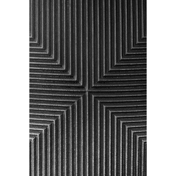 Βάζο "Heptagon" Πολυρεζίνη Μαύρο PU 38x10x21.5cm