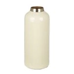 Βάζο "Roro" Μέταλλο Cream Πράσινο PU 2 Pcs. Assorted H. 20 cm D. 85 cm