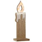 Stand Relief Κερί "Otonal" Mdf Ecru Orange PU 16 7x5x20.5cm