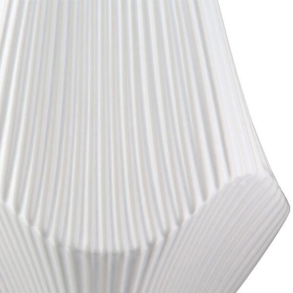 Βάζο Κεραμικό Λευκό 15Χ15Χ18εκ 15Χ15Χ18εκ