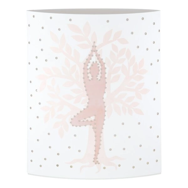 Διακοσμητικό Light (Led) Ellipse "Namaste" Yoga Χαρτί Λευκό PU Pcs. Assorted 13x6x16cm