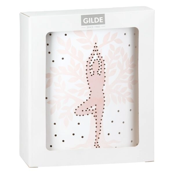 Διακοσμητικό Light (Led) Ellipse "Namaste" Yoga Χαρτί Λευκό PU Pcs. Assorted 13x6x16cm