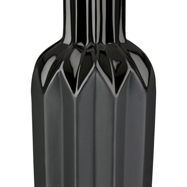 Βάζο Μπουκαλιού Κωνικό Κεραμικό Μαύρο D10X38Cm D10X38Cm