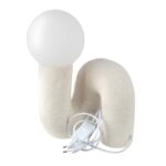 Επιτραπέζιο Φωτιστικό Organic Ceramic Beige White 18X17X30Cm 18X17X30Cm