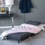 Artekko Sofa Bed Γκρι Υφασμάτινη Πολυθρόνα Κρεβάτι (88x81x78)cm